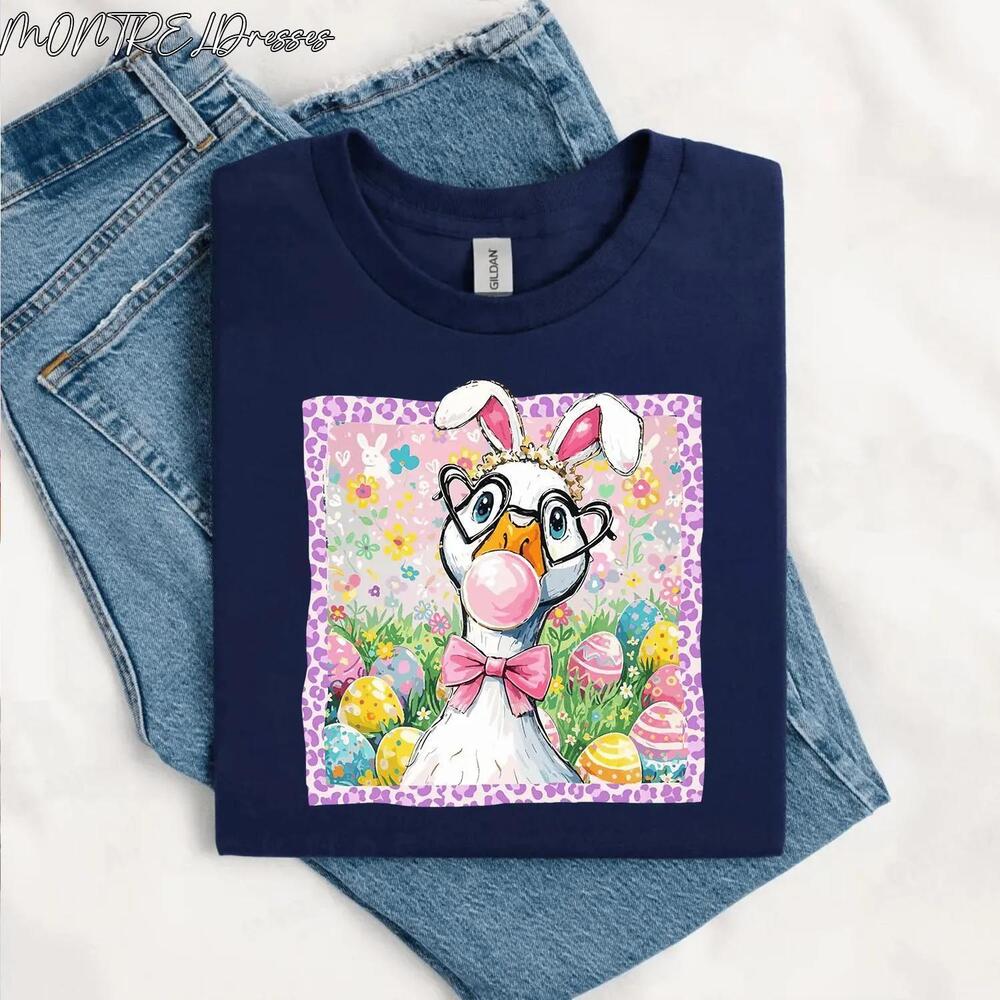 Easter Goose Shirt,Bubblegum Goose Shirt,Easter Eggs Shirt